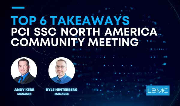Top 6 Takeaways PCI Community Meeting