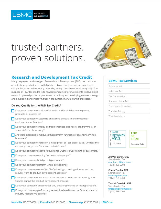 Do You Qualify for the R&D Tax Credit?